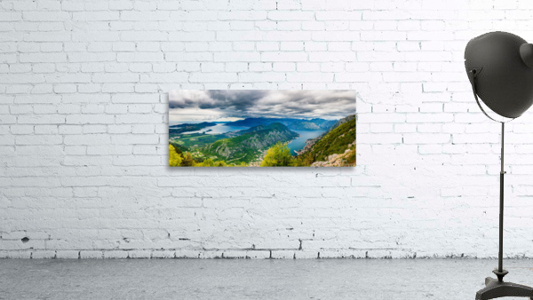 View of Bay of Kotor from Serpentine road Wall Preview