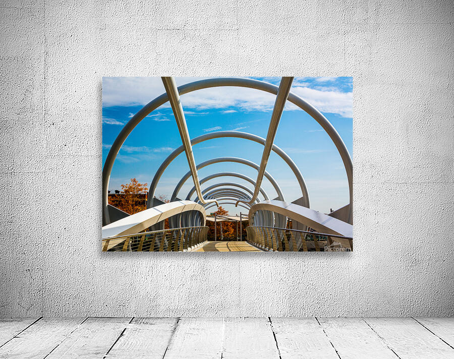 Pedestrian Bridge across canal in Yards Park Wall Preview