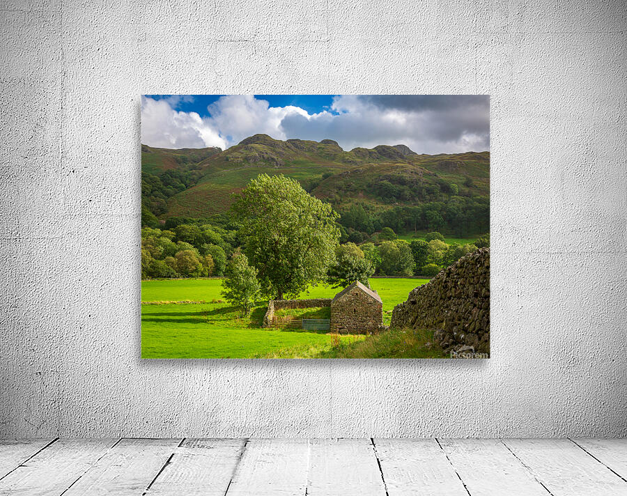 Old stone farm building in Lake District Wall Preview