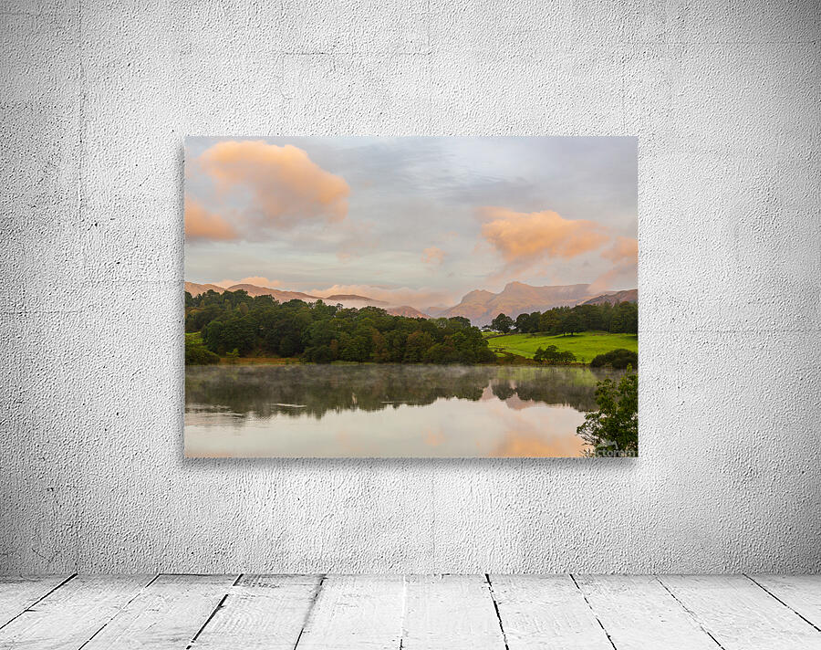 Sunrise at Loughrigg Tarn in Lake District Wall Preview