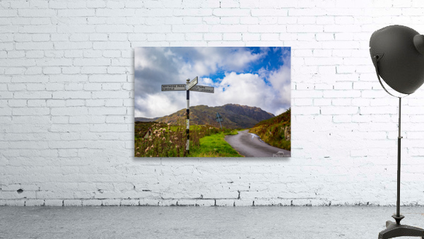 Langdale sign in english lake district Wall Preview