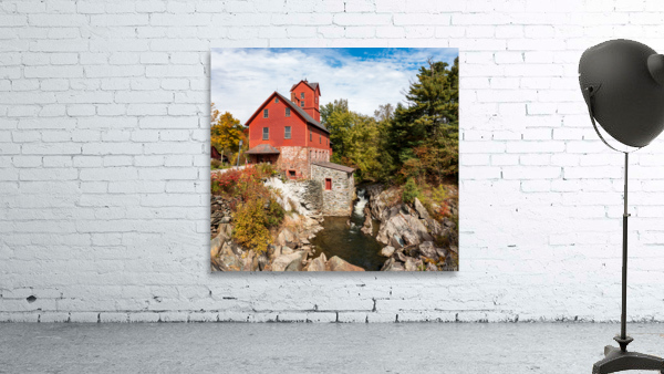 Old Red Mill in Jericho Vermont during the fall Wall Preview