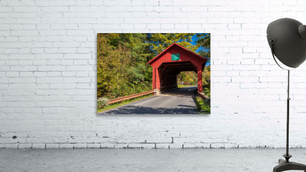 Lower covered bridge in Northfield Falls Vermont Wall Preview