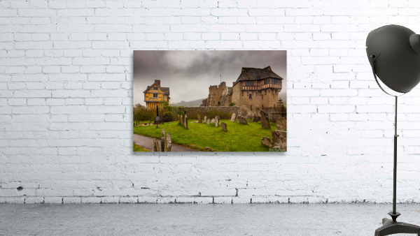Graveyard by Stokesay castle in Shropshire Wall Preview