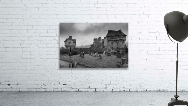 Graveyard by Stokesay castle in Shropshire Wall Preview