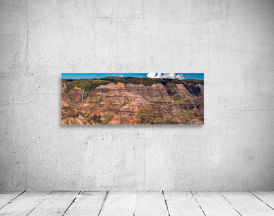 Panorama of the Waimea Canyon from the Waipoo Falls overlook on  Wall Preview