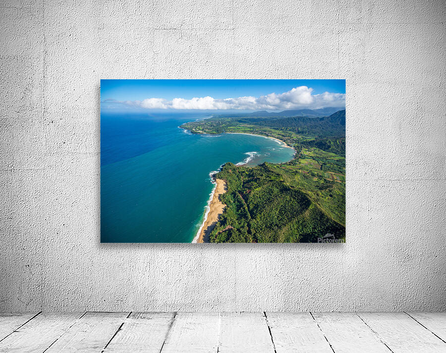 Garden Island of Kauai from helicopter tour Wall Preview