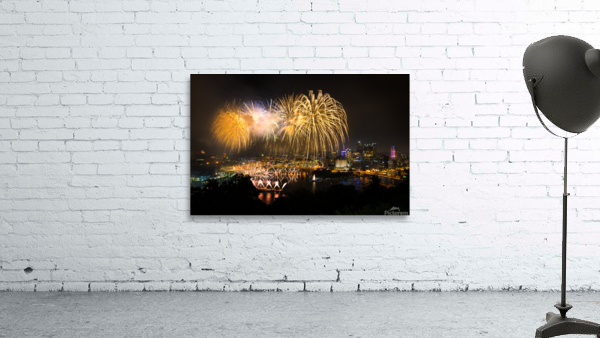 Fireworks over Pittsburgh for Independence Day Wall Preview