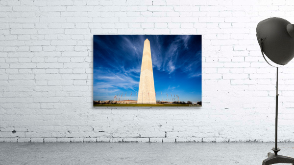Wide angle view of Washington Monument Wall Preview