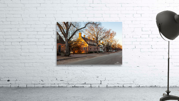 Old houses in Colonial Williamsburg Wall Preview