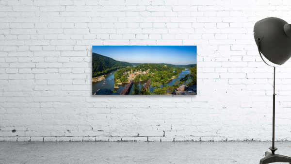 Panorama over Harpers Ferry Wall Preview