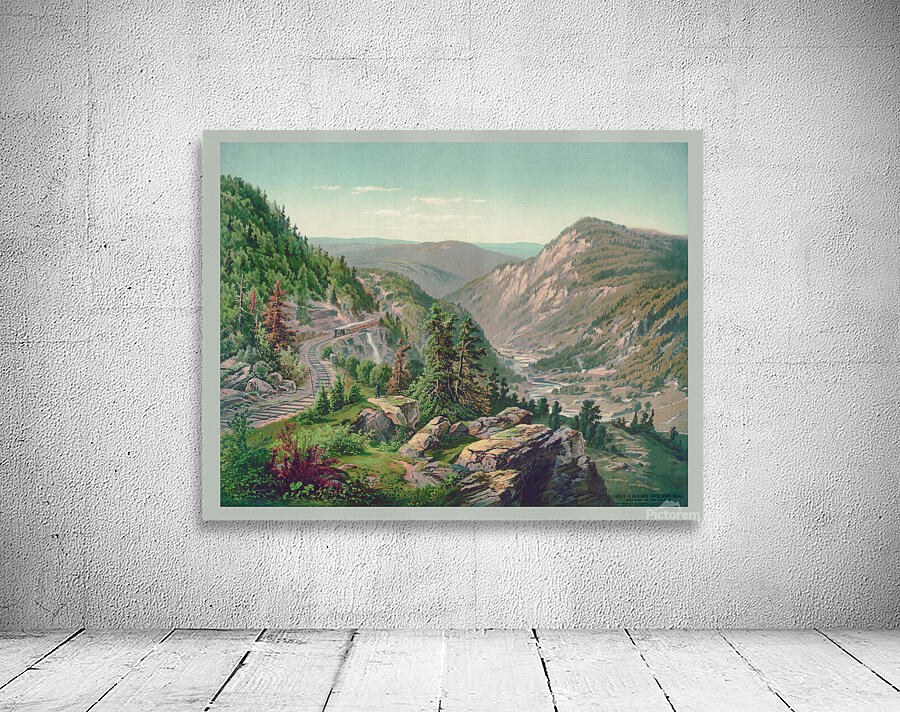 Restored painting of Buckhorn Wall and Cheat River Wall Preview