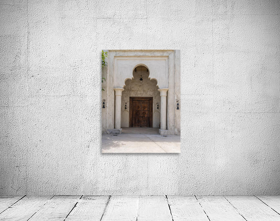 Ornate doorway to palace in Al Shindagha district and museum in  Wall Preview