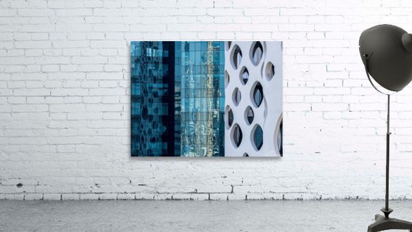 Detail of different designs on apartments in Business Bay Dubai Wall Preview