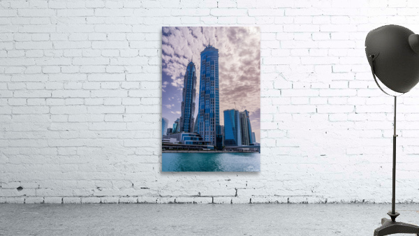 Modern apartments of Dubai Business Bay along the Canal Wall Preview