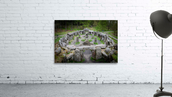 Standing stones of the Druids Plantation in Nidderdale Wall Preview