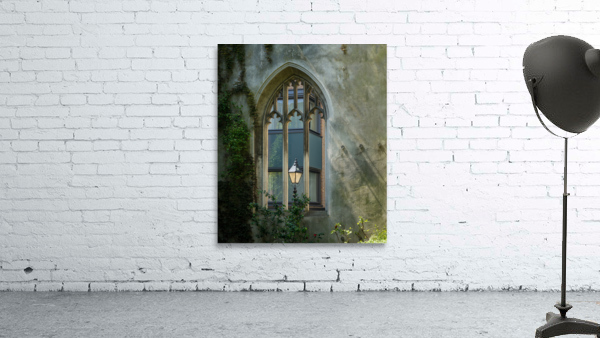 London street light seen through old windows of St Dunstan Wall Preview