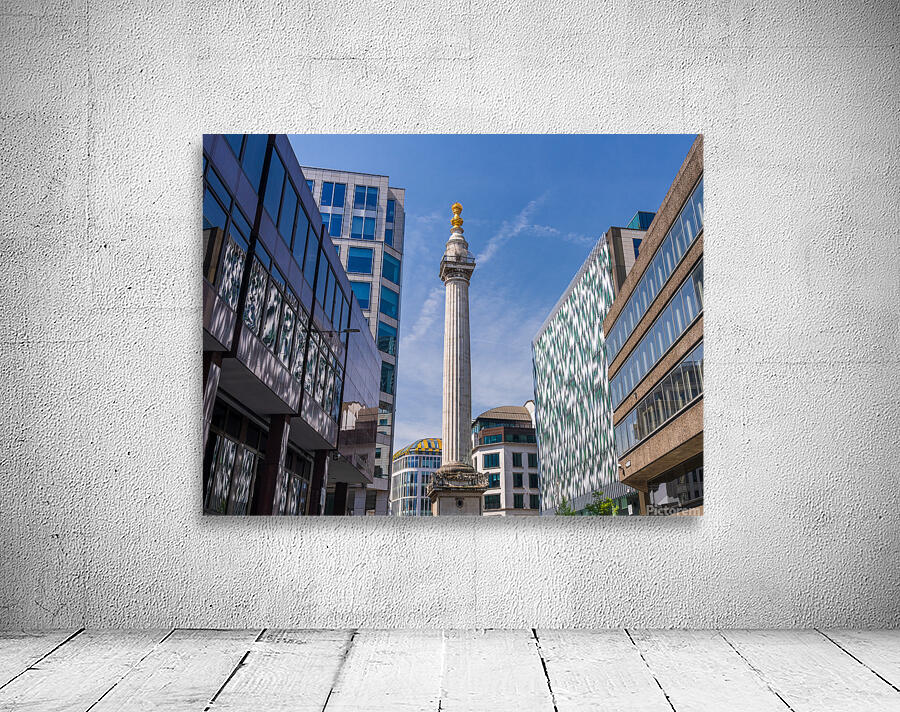 Modern office buildings surround the Monument in London Wall Preview