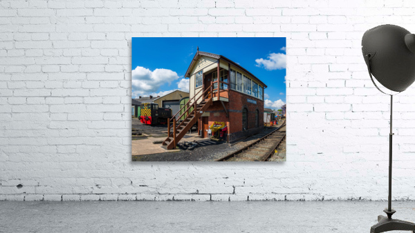 Oswestry South railway signal control box in Shropshire Wall Preview