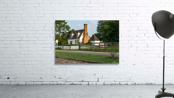 Old cottage and garden in Williamsburg Virginia Wall Preview