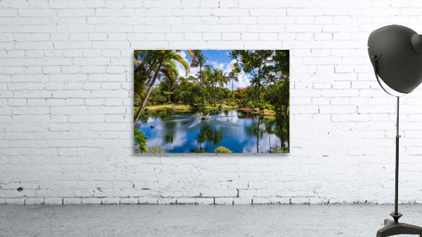 Gorgeous lagoon and lake in the Na Aina Kai sculpture garden Wall Preview