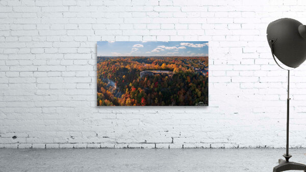 Lovers Leap overlook in Hannibal Missouri in fall colors Wall Preview
