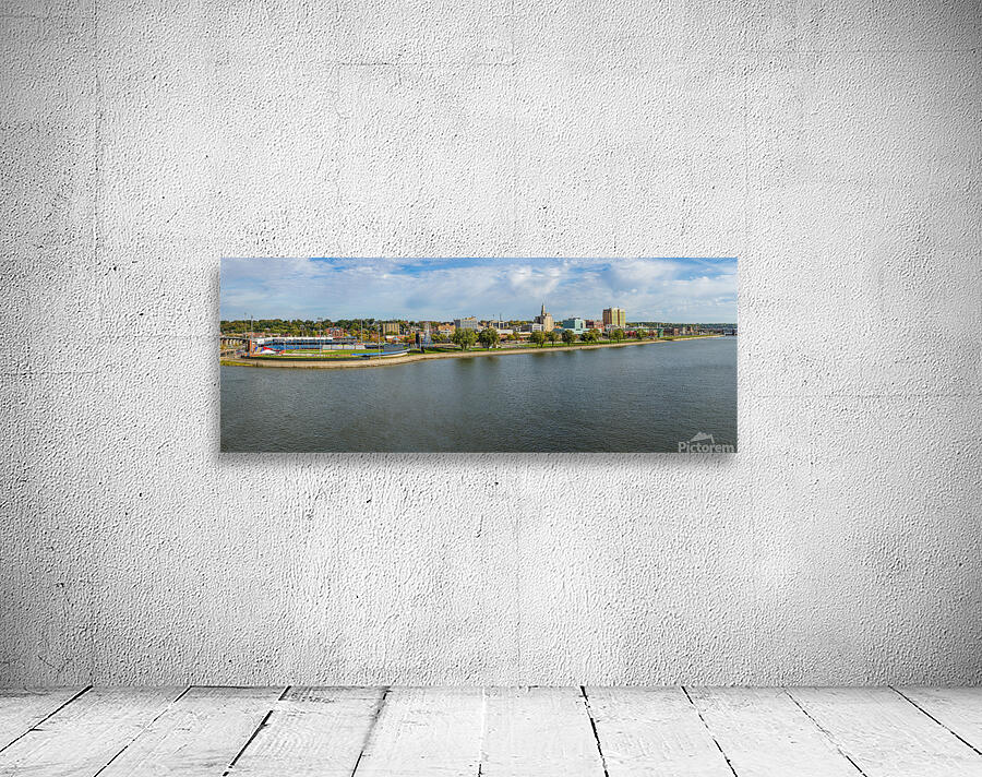 Modern Woodmen Park and downtown of Davenport IA Wall Preview