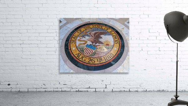 Great Seal of Illinois in memorial for the Vicksburg siege in Mi Wall Preview