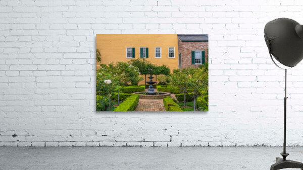 Small tree filled garden in French Quarter of New Orleans Wall Preview