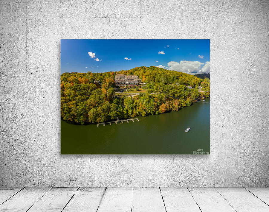 Falls colors surround townhouse development by Cheat Lake in Mor Wall Preview