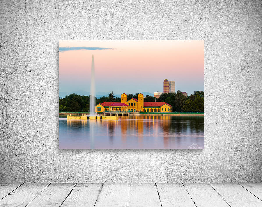 City Park in Denver with boathouse Ferril Lake Wall Preview