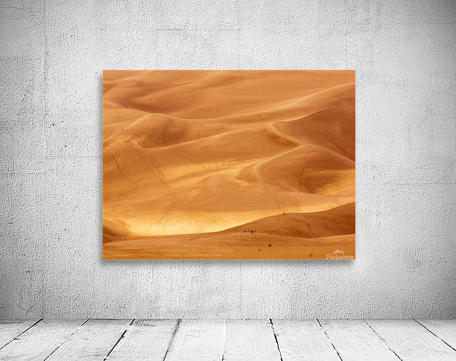 People on Great Sand Dunes NP  Wall Preview