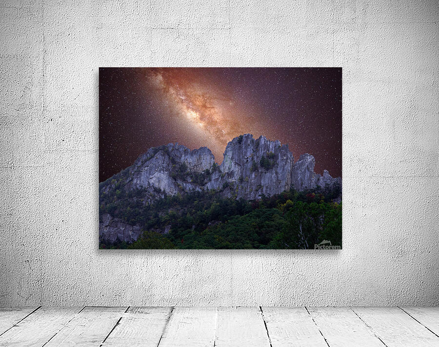 Galaxy over Seneca Rocks in West Virginia Wall Preview