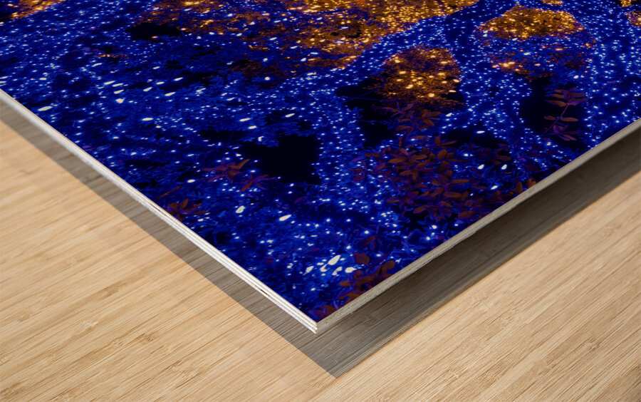 Holiday lights spectacular in Johnson City Texas Wood print