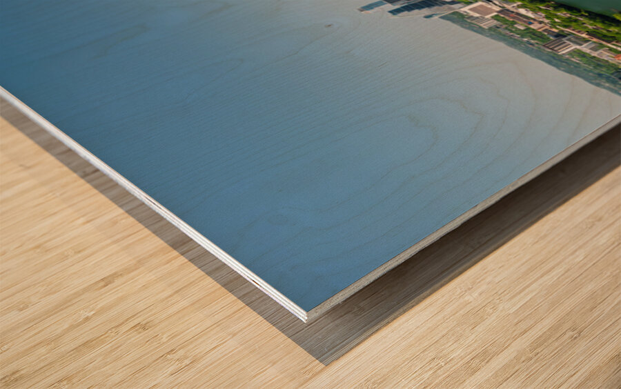 April 2025 view of Austin Texas with iconic skyline Wood print