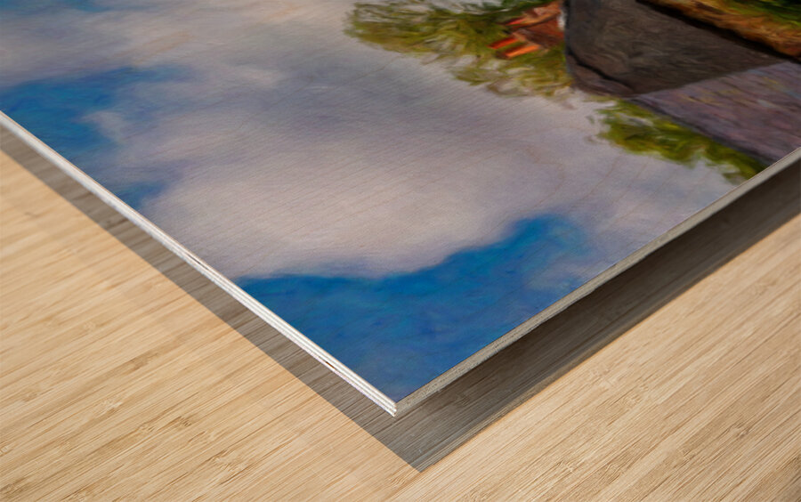 St Peters Church in Shorwell on the Isle of Wight  Impression sur bois