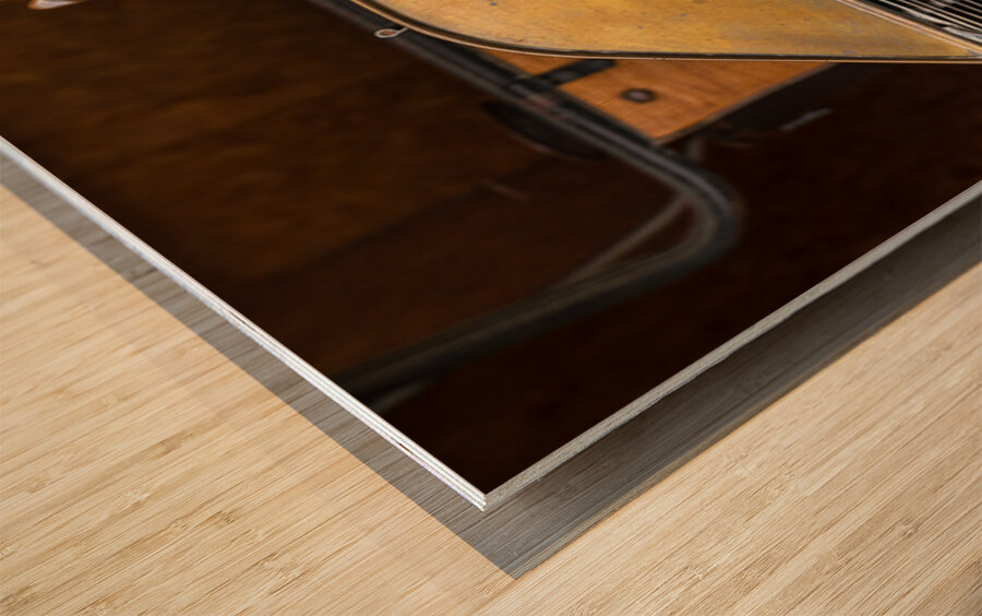 Radiator and front of historic Ford Model T car or truck Impression sur bois