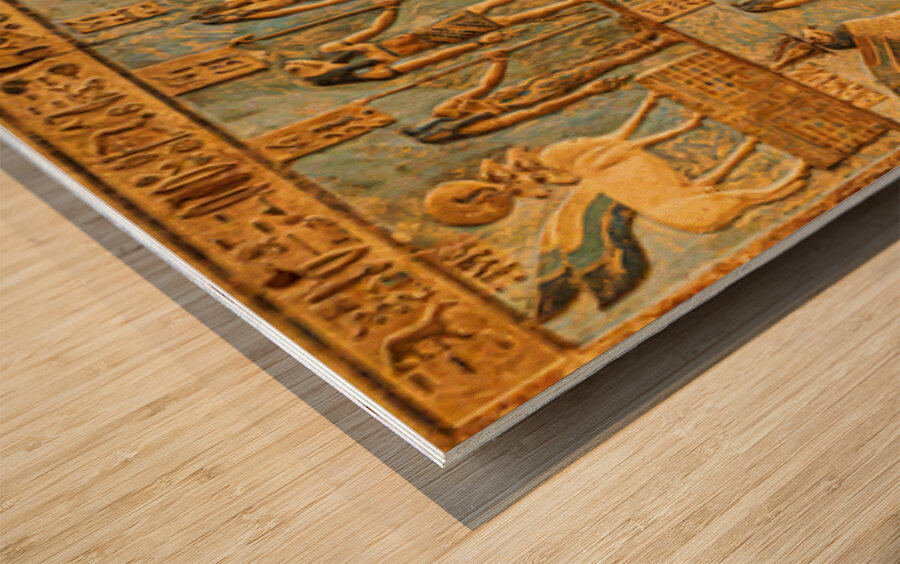 Detail of ceiling panels inside Temple of Hathor at Dendera  Impression sur bois