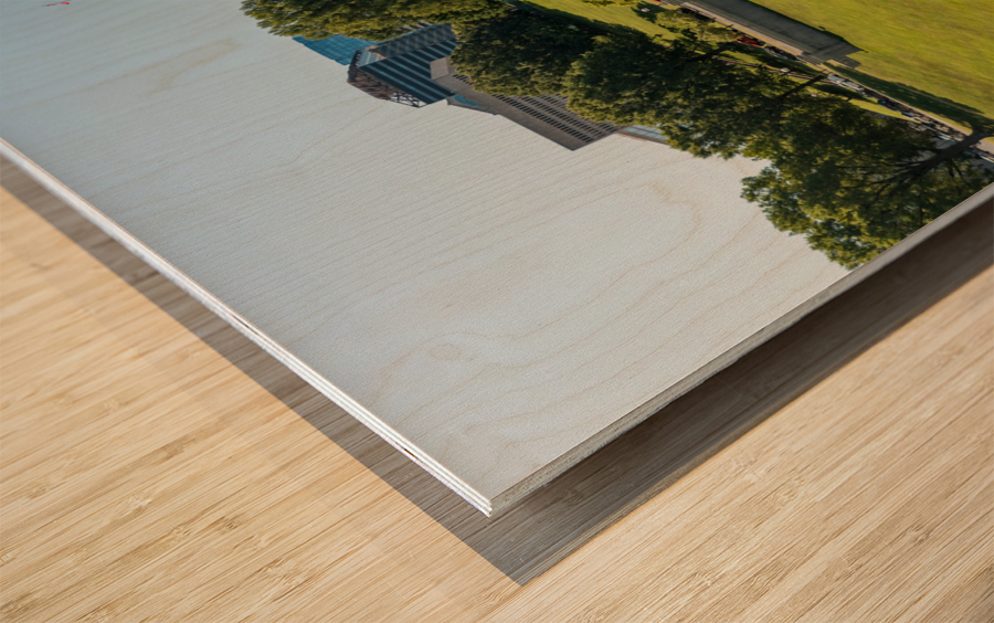 Grass before State Capitol building in Nashville Tennessee Impression sur bois