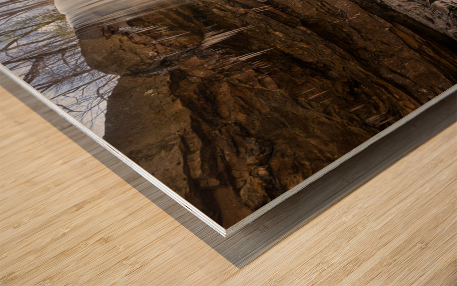 Cucumber Falls in the Ohiopyle State Park Impression sur bois