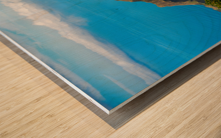 Dramatic view of Kalalau valley Kauai Wood print