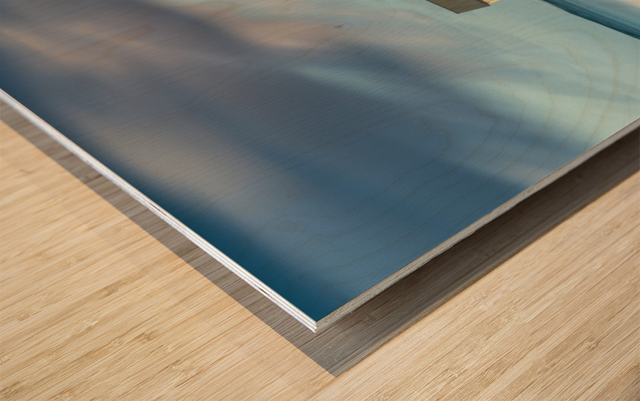 Dawn and sunrise at  Hanalei Bay on Kauai Hawaii Impression sur bois