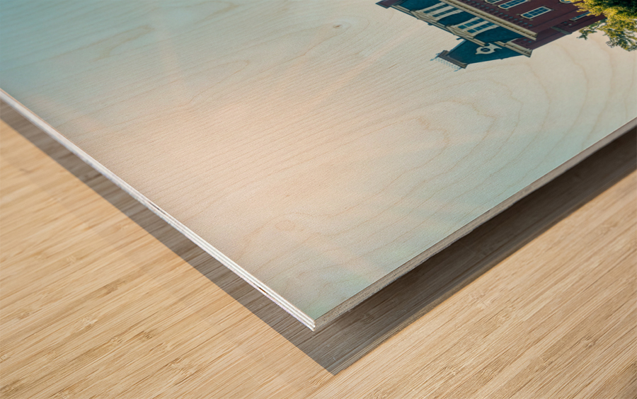 Woodburn Hall at West Virginia University in Morgantown WV Wood print