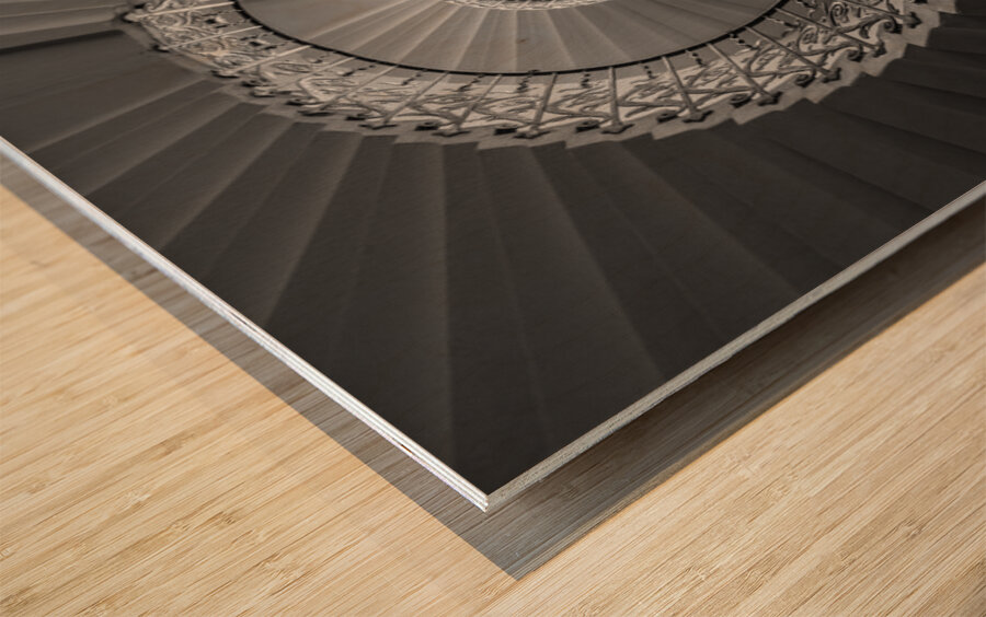 Tulip staircase in Queens Palace in Greenwich Wood print