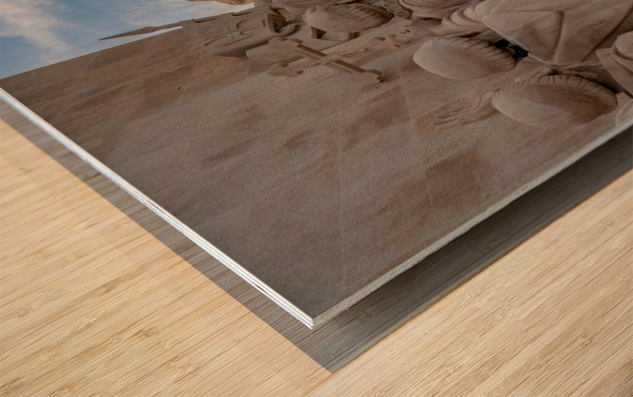 Monument of the Discoveries in Belem Wood print