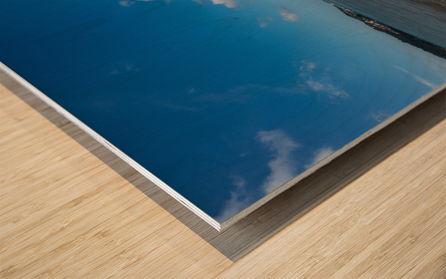 Panorama of the Tower of Belem near Lisbon Wood print