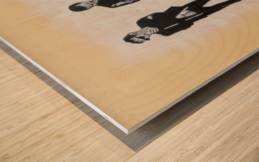 Wall painting of the pop group Muse  Impression sur bois