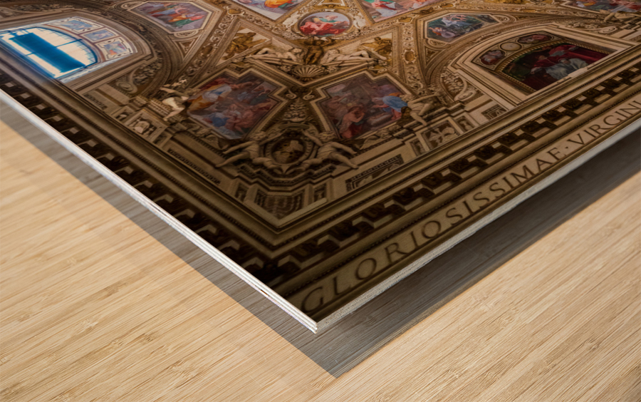 Side Chapel of the Basilica of St Mary in Trastevere Impression sur bois