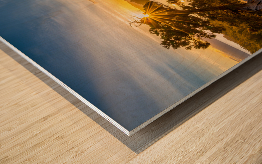 Sunrise over Emerald Bay on Lake Tahoe Impression sur bois