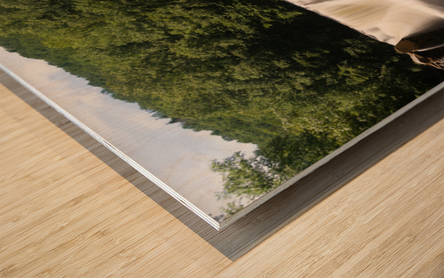 Three distinct waterfalls at High Falls of Cheat Wood print